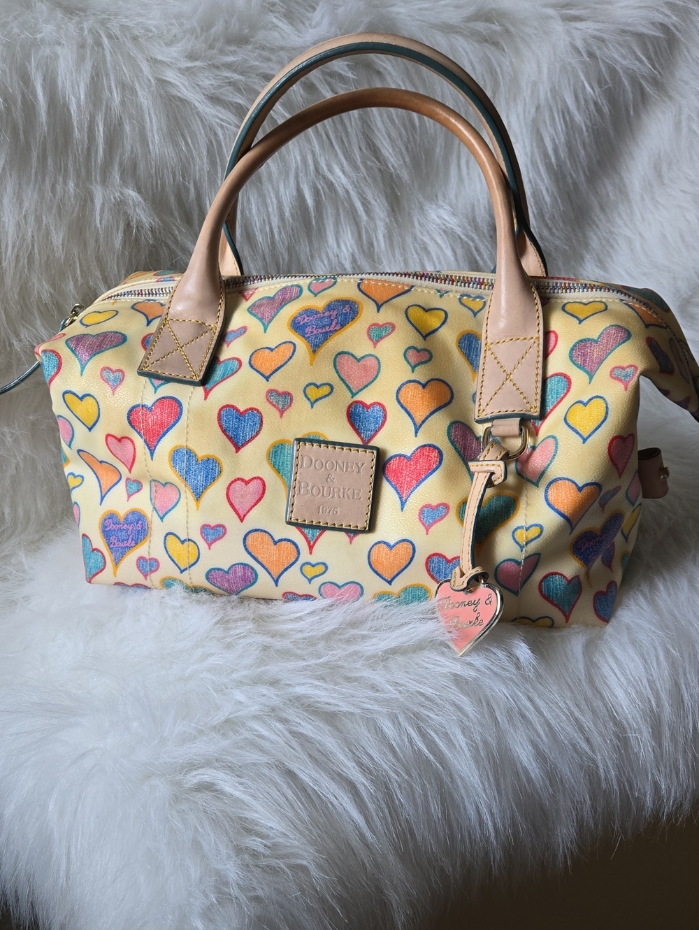 Dooney And Bourke Scribble Heart Bag